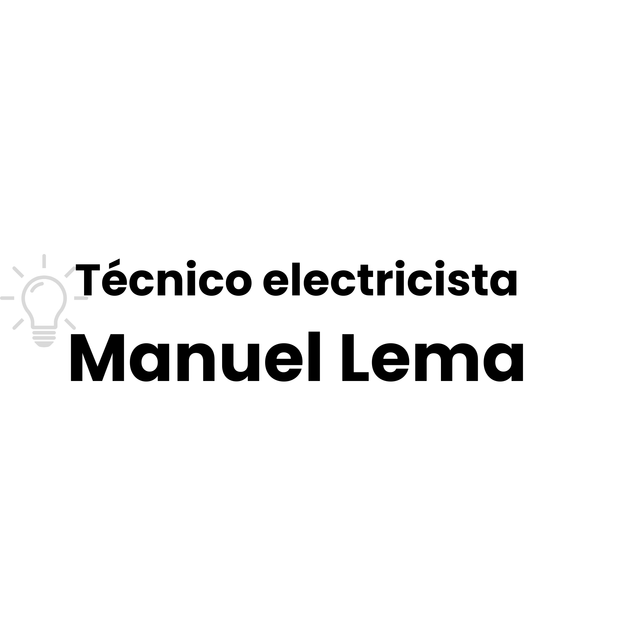 Técnico electricista Manuel Lema